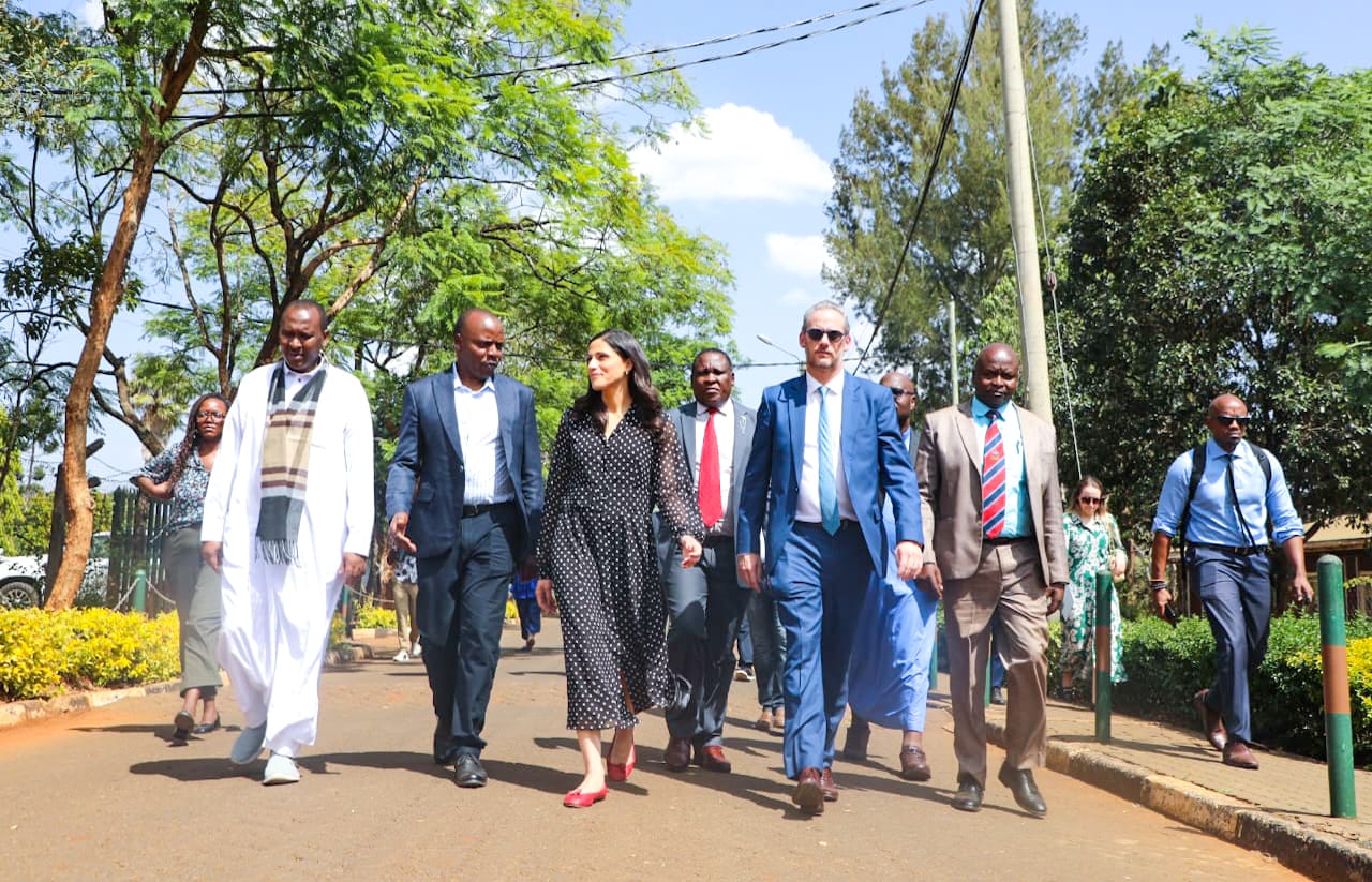  Forest Development Secretary Mr. George Tarus joined the leadership of the Kenya Forest Service (KFS), led by Commandant Mr. Mohammed A. Mohammed, in hosting France’s Minister of State for Francophonie and International Partnerships and French Citizens Abroad, Ms. Eléonore Caroit, during a high-level visit to Karura Forest.