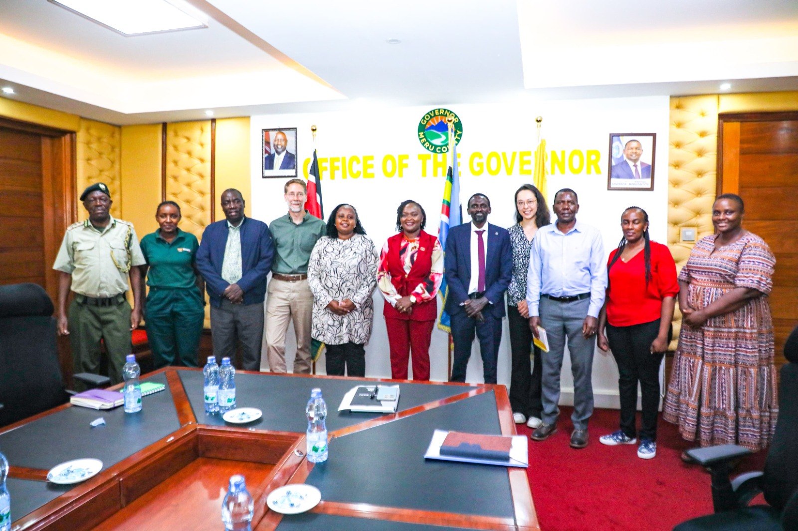 The Project Coordinator of the Kenya Watersheds Services Improvement Project (KEWASIP), Dr. Winnie Musila, led her team on a courtesy visit to the Deputy Governor of Meru County, Ms. Linda Kiome, to strengthen collaboration on landscape restoration efforts.