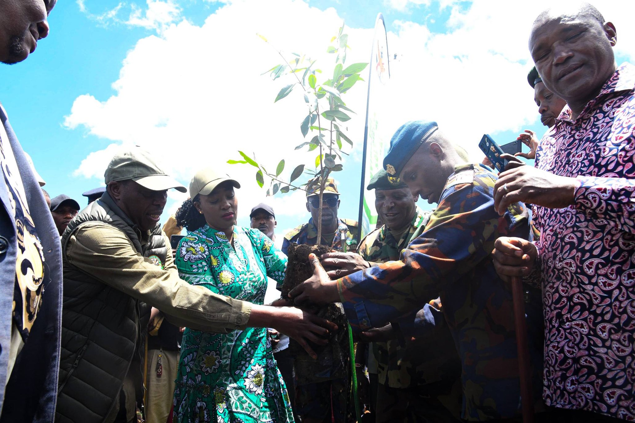 Tree planting exercise in Loita Forest, Narok County