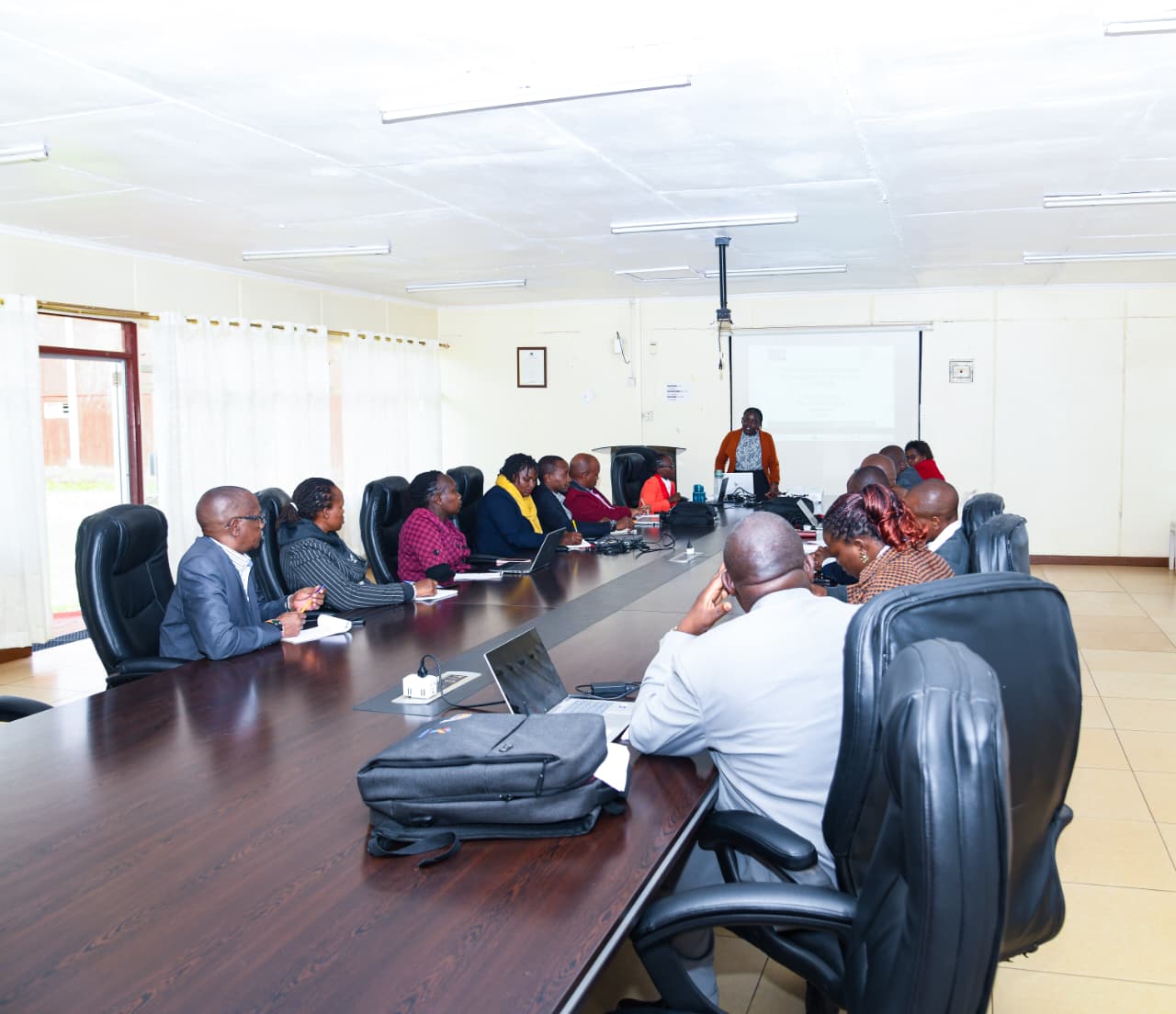  State Department for Forestry officials participating in a Productivity Mainstreaming Workshop at the Kenya Forest Service headquarters in Karura.