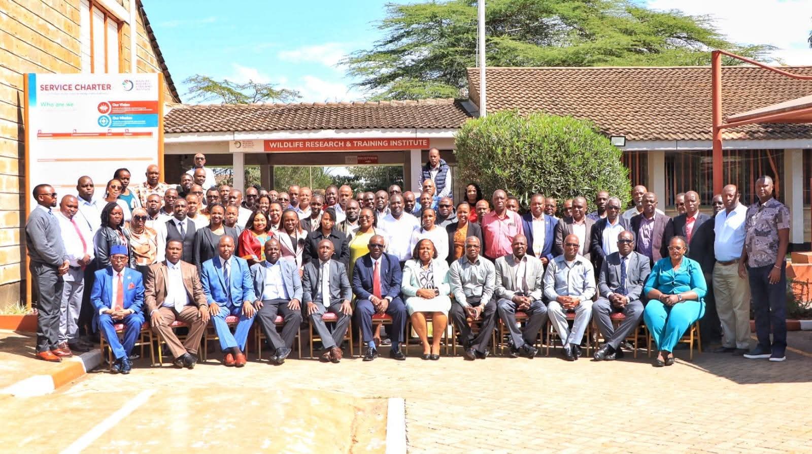 KEWASIP Officials Led by its coordinator Dr Winnie Musila and diffrent county officials during the introductory meeting in Naivasha