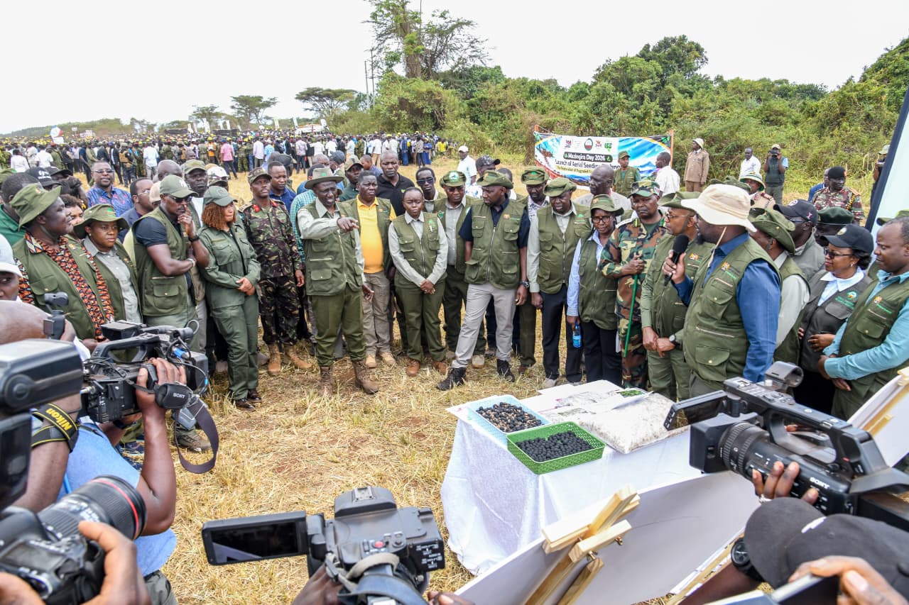 His Excellency President Dr. William Samoei Ruto alongside other government officials during the mazingira celebrations 2026 