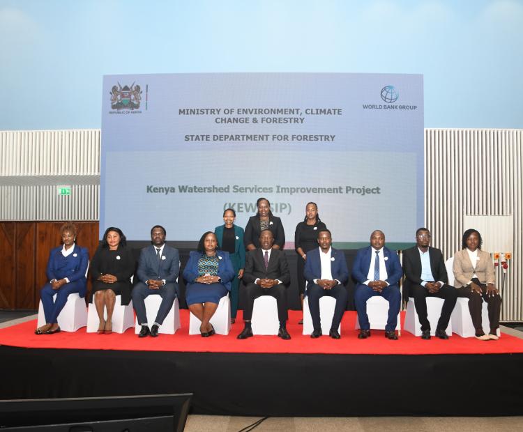 Kick-off meeting for the Implementation Support Mission of the Kenya Watersheds Services Improvement Project (KEWASIP) at the Edge Convention Center.