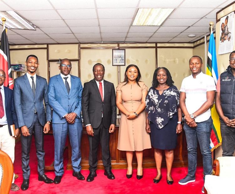  Forestry Principal Secretary Mr. Gitonga Mugambi hosted a delegation from the National Youth Council, led by CEO Ms. Gloria Wawira, at the Ministry headquarters to strengthen youth participation in environmental conservation and climate action.