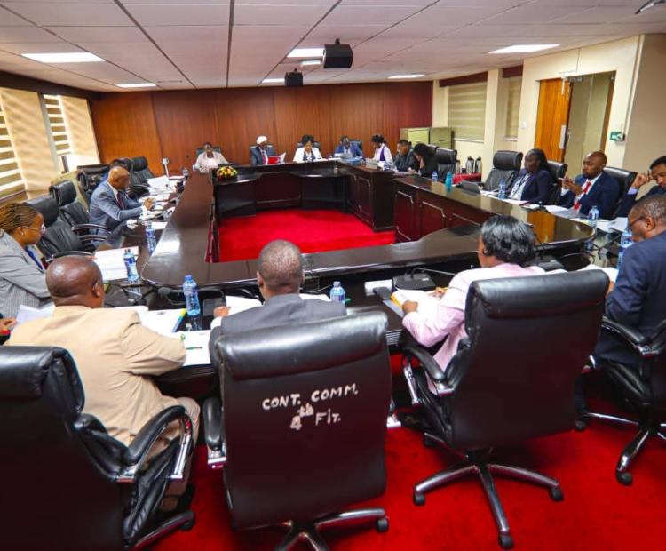 ongoing session of the Parliamentary committee and Ministry Of Enviroment Climate Change & Forestry Led by Dr. Deborah M. Barasa on the Gazettement of Mukogodo Forest
