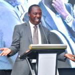 PS for the State Department for Forestry Mr. Gitonga Mugambi addresses guests during the farewell reception held in honour of WWF-Kenya Chief Executive Officer Mohamed Awer at the WWF-Kenya Headquarters, Karen, Nairobi, on 8 December 2025.  