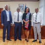 Principal Secretaries pose for a group photo after a consultative meeting aimed at strengthening collaboration on ecosystem restoration, sustainable agriculture, and food security.