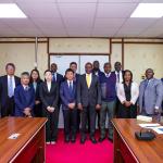 State department officials led by Forest Development Secretary Mr George Taurus and Japan International Cooperation Agency officials led by Mr. Kurimoto Masaru.